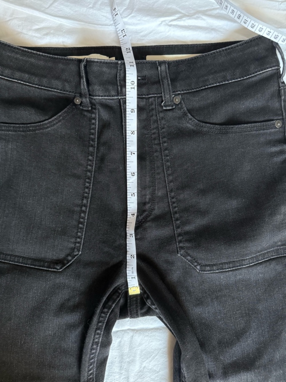 Pilcro and the Letterpress High Rise Black Moto Skinny Jeans Size 30 - Picture 14 of 15